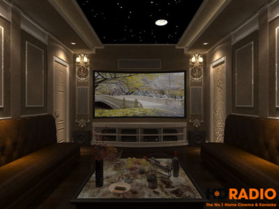 Thiết kế phòng chiếu phim gia đình C Nga phố Hoàng Ngân