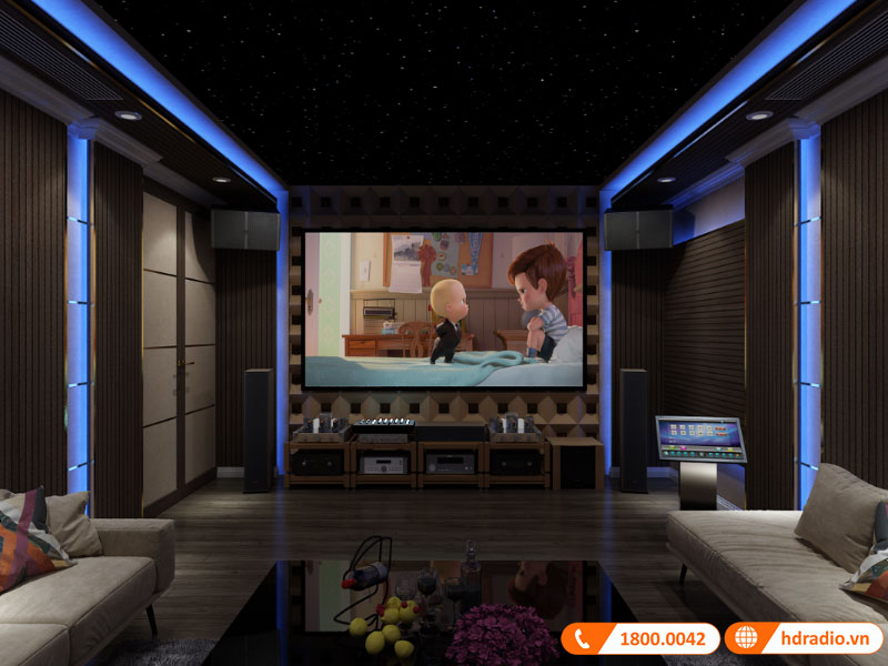 Thiết kết phòng chiếu phim gia đình anh Thắng Vinhomes Reverside Thiết kết phòng chiếu phim gia đình anh Thắng Vinhomes Reverside