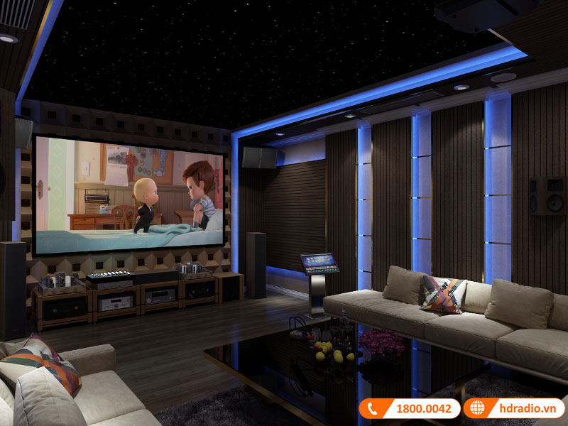 Thiết kết phòng chiếu phim gia đình anh Thắng Vinhomes Reverside Thiết kết phòng chiếu phim gia đình anh Thắng Vinhomes Reverside