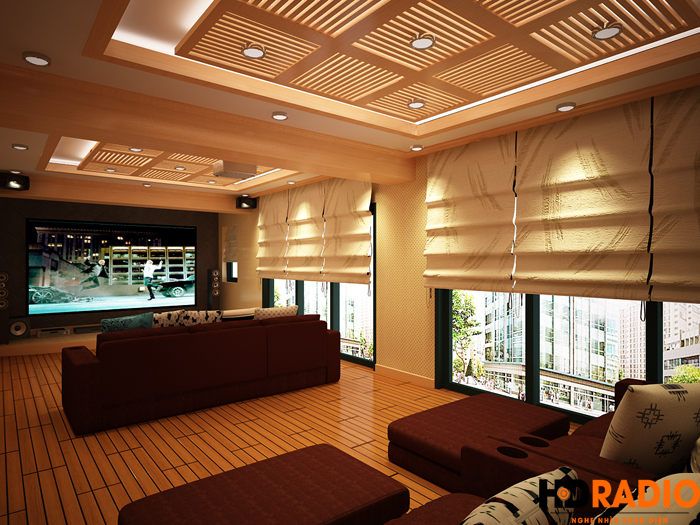 Thiết kế phòng chiếu phim gia đình Tại Mỹ Đình