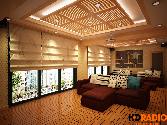 Thiết kế phòng chiếu phim gia đình Tại Mỹ Đình