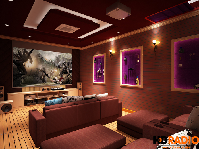 Thiết kế phòng chiếu phim khu biệt thự vinhomes