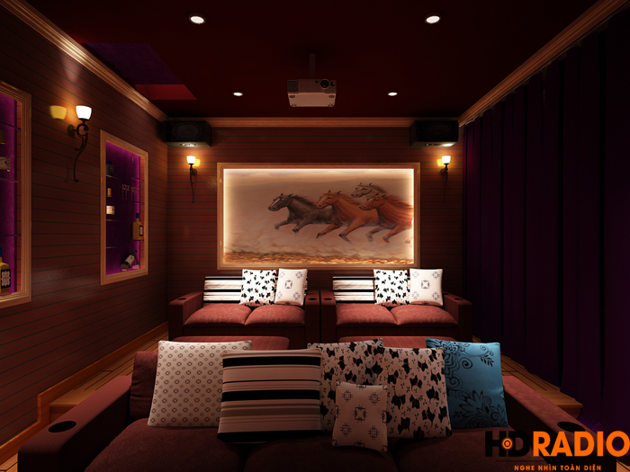 Thiết kế phòng chiếu phim khu biệt thự vinhomes