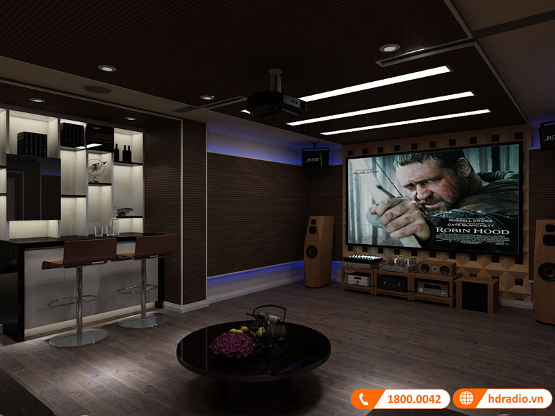 Thiết kế phòng chiếu phim gia đình chú Thái Vinhome Reverside-1
