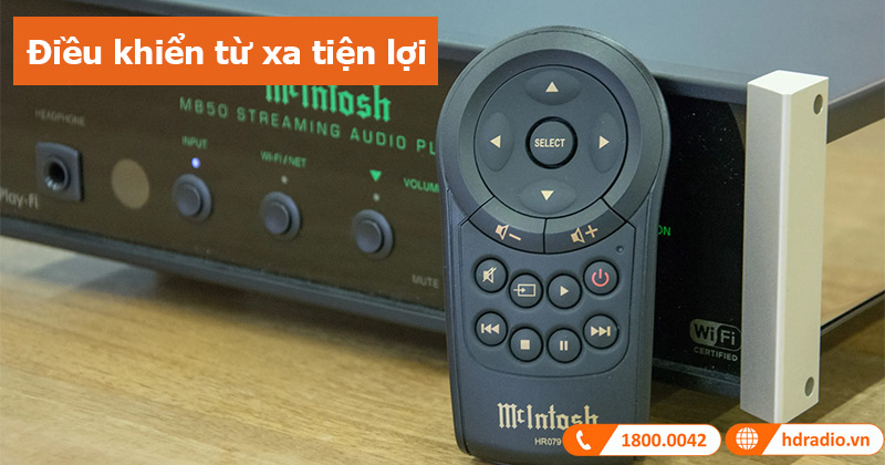 Streaming Audio Player McIntosh MB50 điều khiển từ xa tiện lợi 