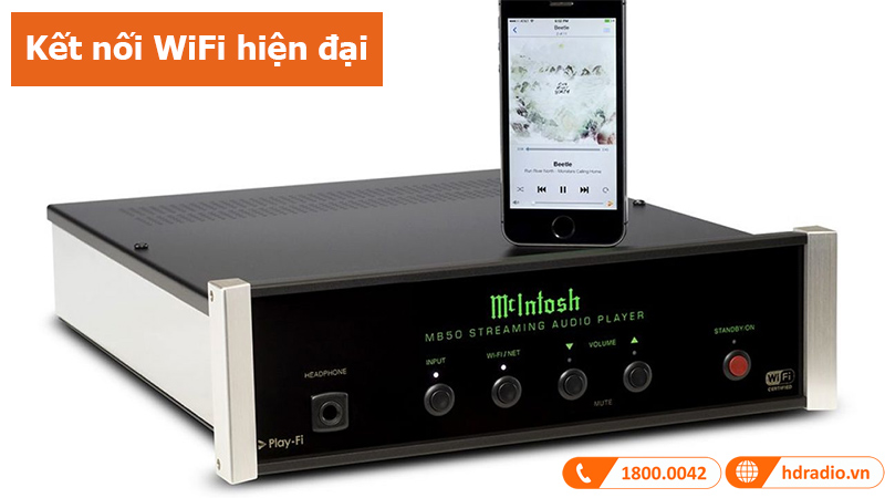 Streaming Audio Player McIntosh MB50 kết nối Wifi hiện đại 
