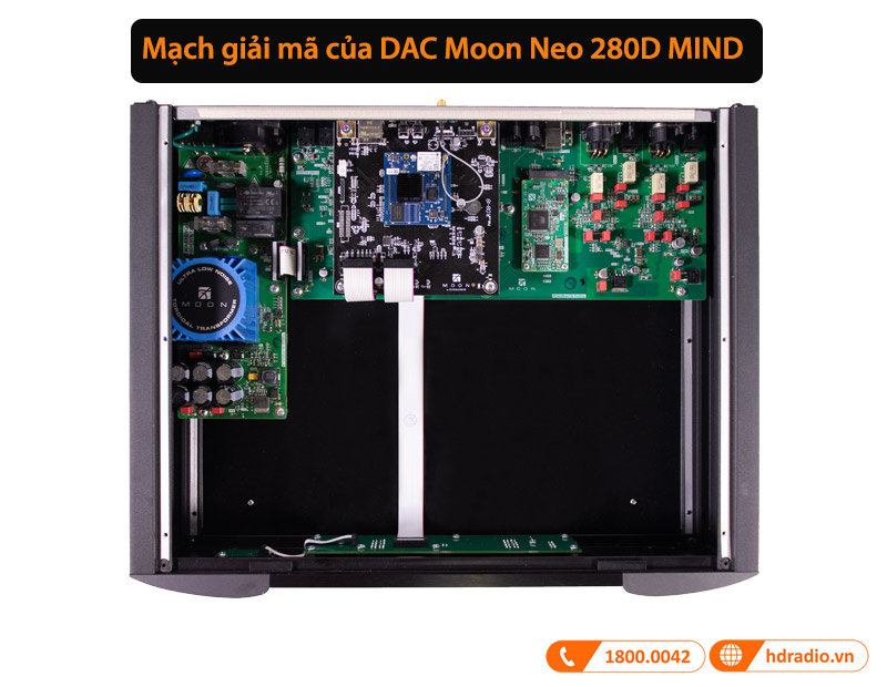 mạch giải mã của DAC Moon Neo 280 MIND