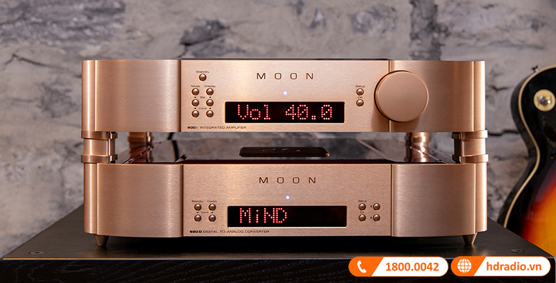 Sự kết hợp tuyệt vời giữa Amply Moon 600i V2+ DAC Moon 680D