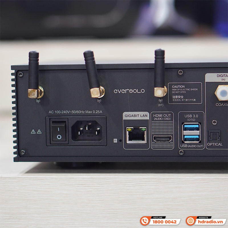 Music server Eversolo DMP-A6, Preamp, DACES9038Q2M, Network Streamer, Bluetooth, 4GB DDR kết hợp 32GB eMMC-7