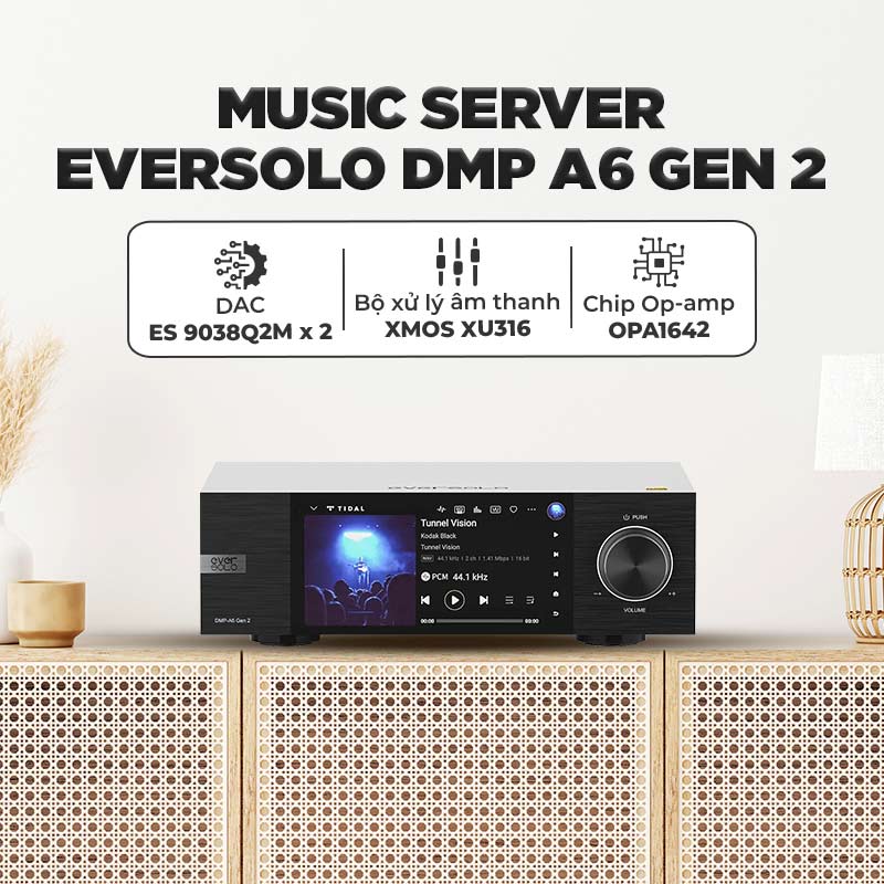 Music server + Network Streamer + DAC + Preamp Eversolo DMP A6 Gen 2