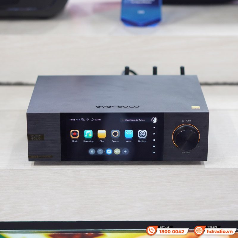 Music server Eversolo DMP-A6 Master Edition, DAC ES9038Q2M, Network Streamer, Bluetooth, 4Go DDR kết hợp 32Go eMMC-2