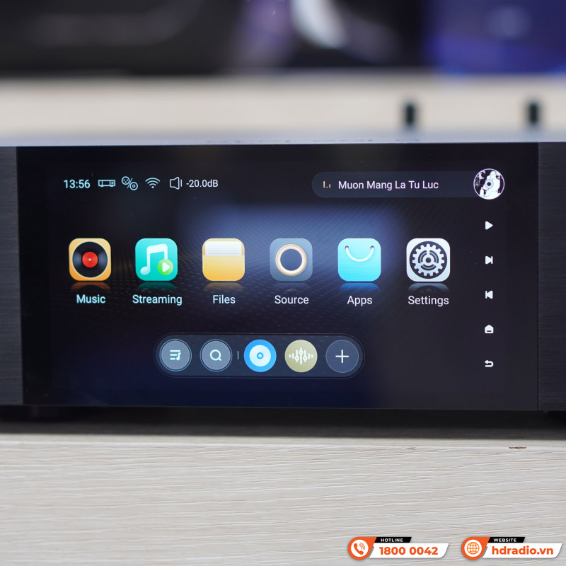 Music server Eversolo DMP-A6 Master Edition, DAC ES9038Q2M, Network Streamer, Bluetooth, 4Go DDR kết hợp 32Go eMMC-4