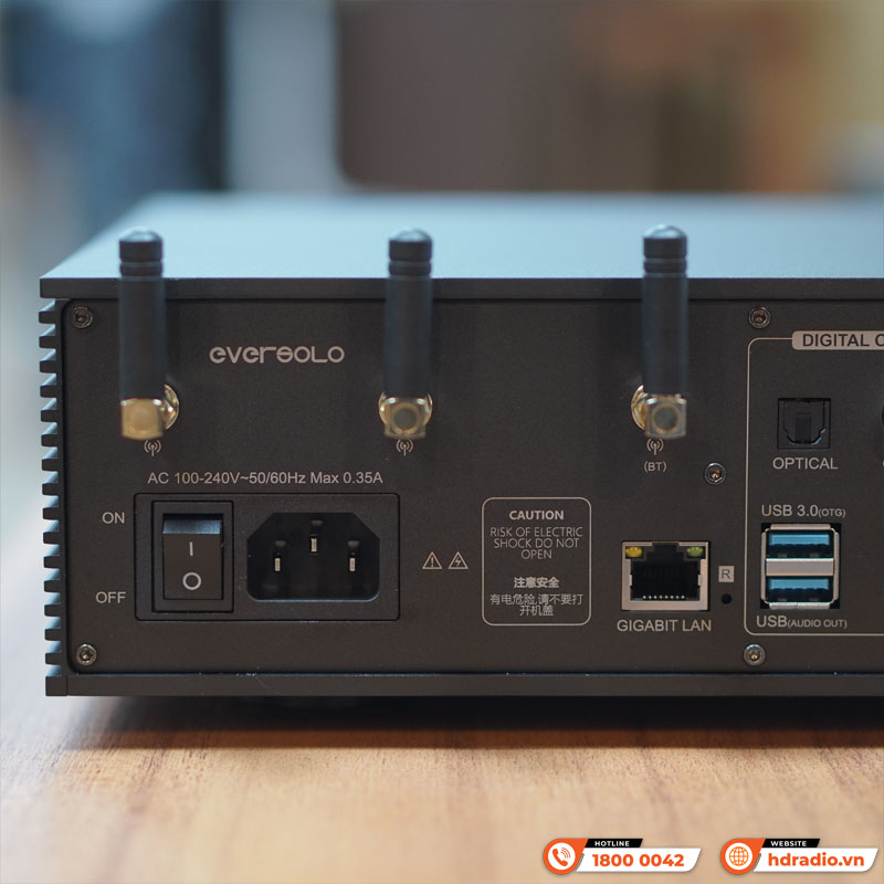 Music server Eversolo DMP-A8, Pre Amp, DAC AK4499EX và AK4191EQ, Network streamer, Bluetooth, 4GDDR4 kết hợp 64GeMMC-19
