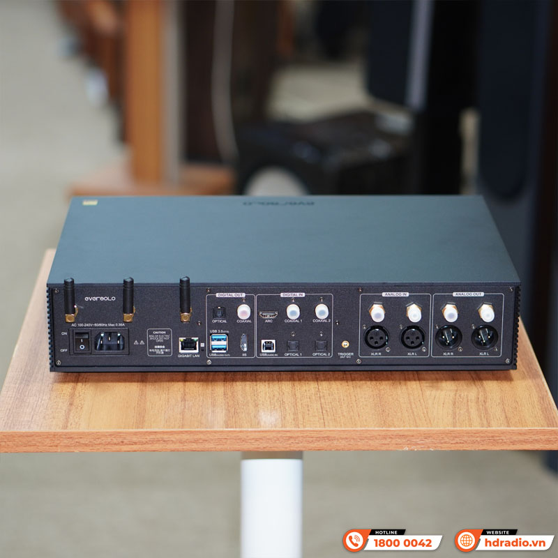 Music server Eversolo DMP-A8, Pre Amp, DAC AK4499EX và AK4191EQ, Network streamer, Bluetooth, 4GDDR4 kết hợp 64GeMMC-7