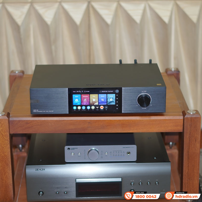 Music server Eversolo DMP-A8, Pre Amp, DAC AK4499EX và AK4191EQ, Network streamer, Bluetooth, 4GDDR4 kết hợp 64GeMMC-8