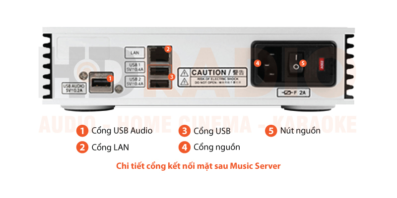 Music server Aurender N100H chú thích 