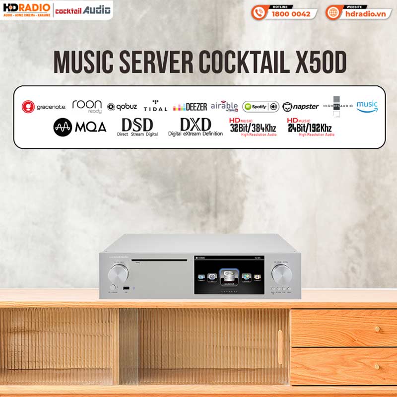 Tính năng Music server Cocktail X50D