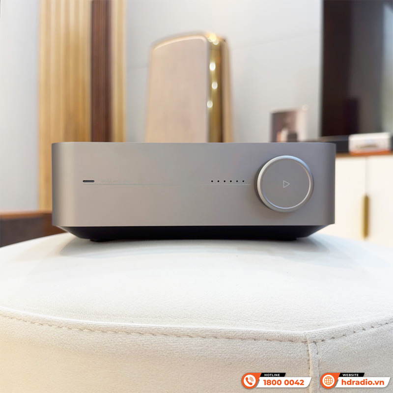 Amply WiiM Amp Pro, 2 kênh, 60W/kênh ở 8ohm 120W/CH ở 4ohm, DAC ESS ES9038Q2M, Network Streamer, Bluetooth-1