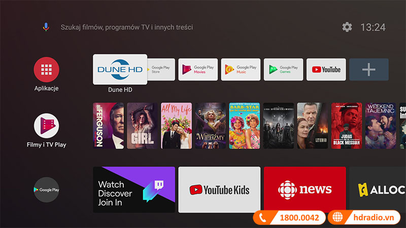 Hỗ trợ cấu hình VP9 2 và YouTube 4K HDR