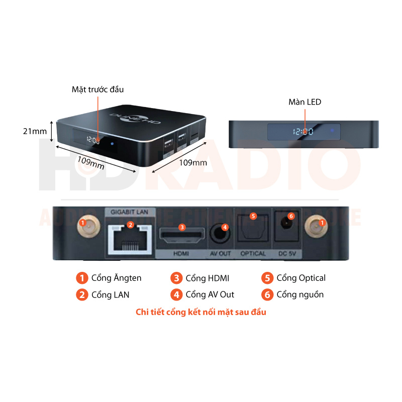 Đầu Dune HD RealBox 4K chú thích 