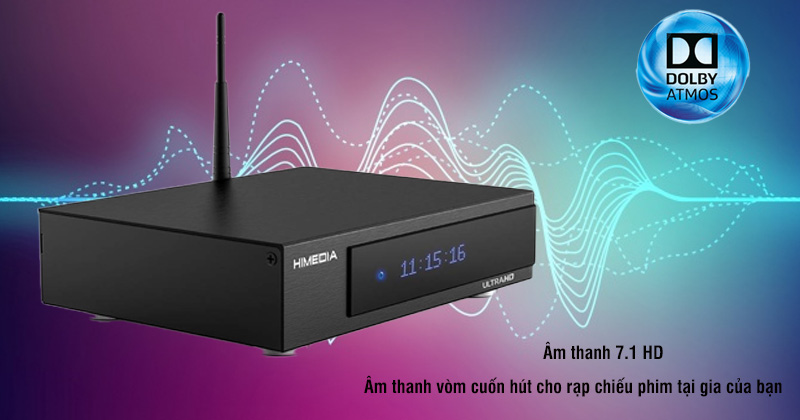 Đầu 4K Himedia Q20 - Âm thanh 7.1 HD
