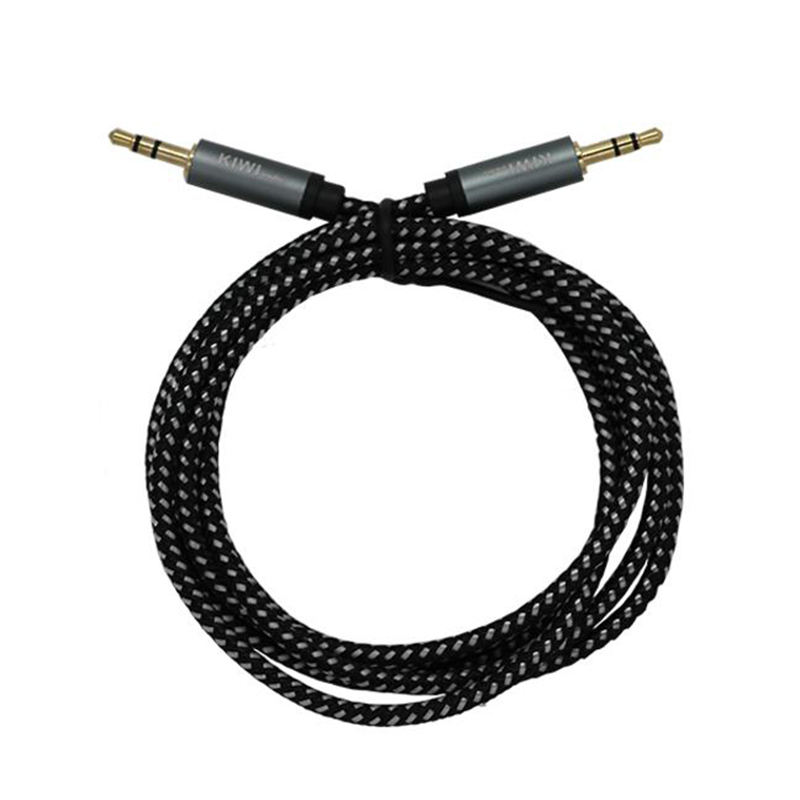 Dây tín hiệu AUX Kiwi KW-AV1 (3,5mm to 3,5mm) dài 1,5 mét