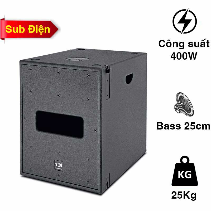 Loa Sub Điện SE AudioTechnik MF3A, Bass 25cm, 400W