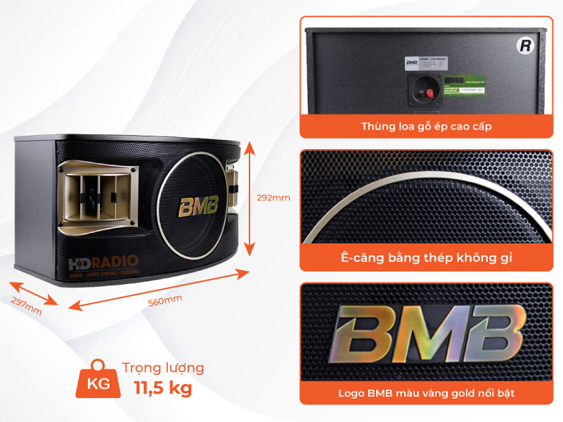 loa BMB csv 480 kiểu dáng đẹp