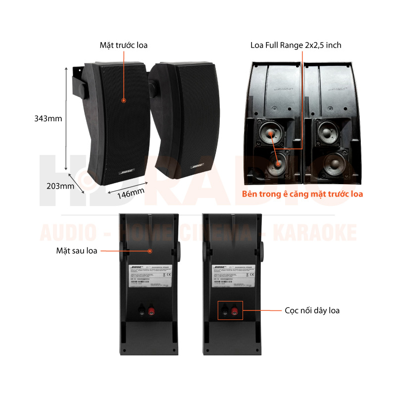 Chú thích Loa Bose 251 Chú thích Loa Bose 251