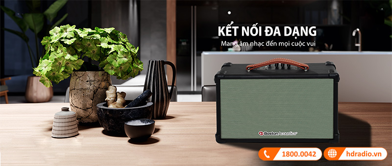 kết nối rộng, đa dạng với  Boston Acoustics HB6