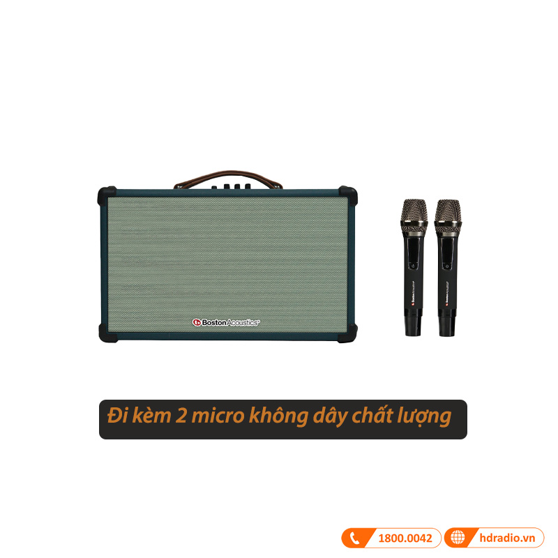 đi kèm 2 micro của hãng chất lượng 