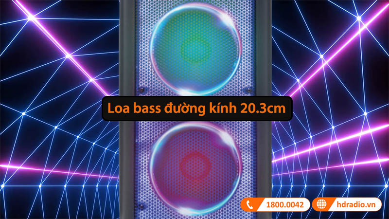 loa bass đường kính 20.3cm