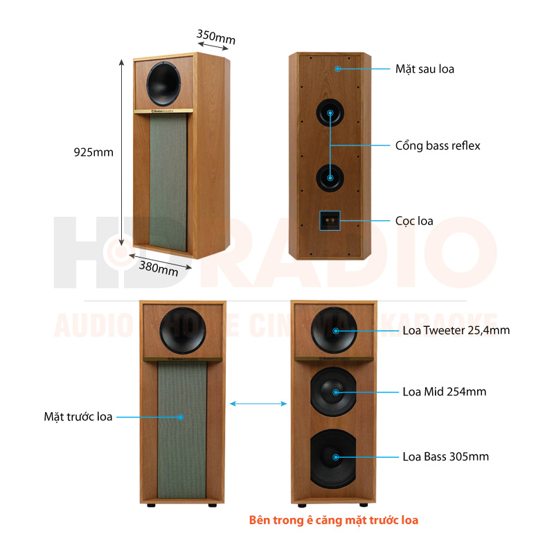 Chú thích Loa Boston Acoustics The Horn 1210
