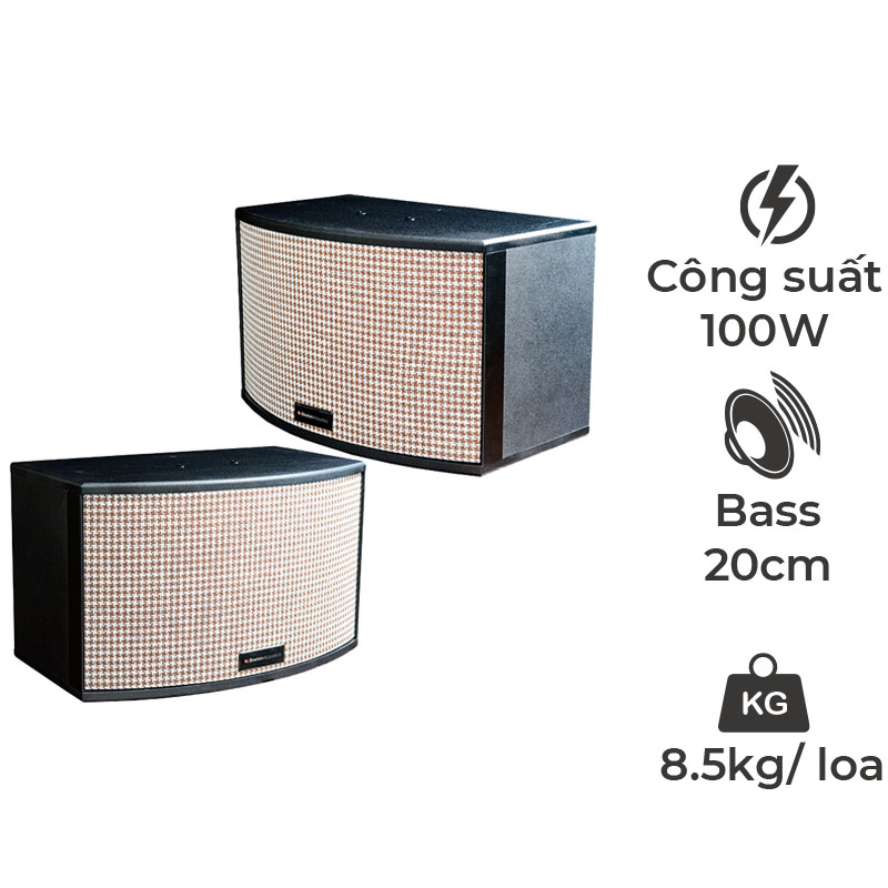 Loa Boston Classic 8, Bass 20cm, 100W