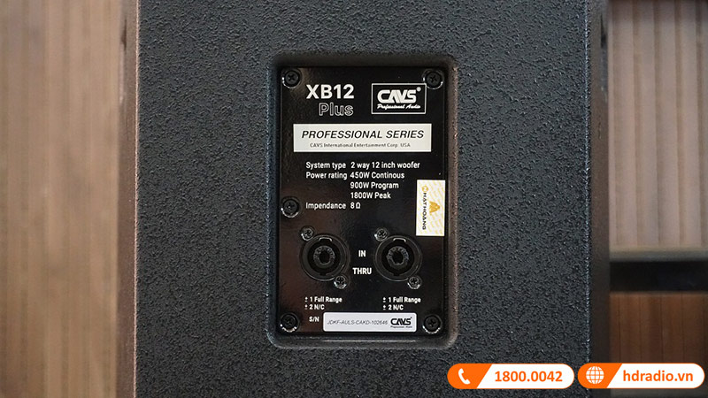 mat sau loa full cavs xb12 plus