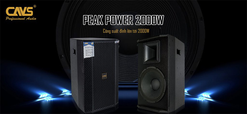 CAVS P12 PRO có công suất lên đến 500W – 2000W