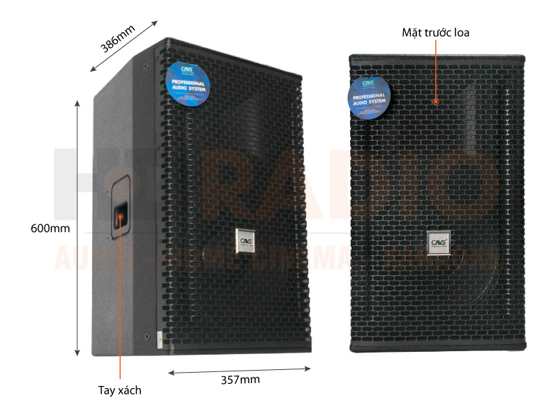 Chú thích Loa CAVS D12