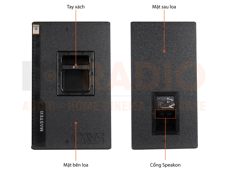 Chú thích Loa CAVS K12