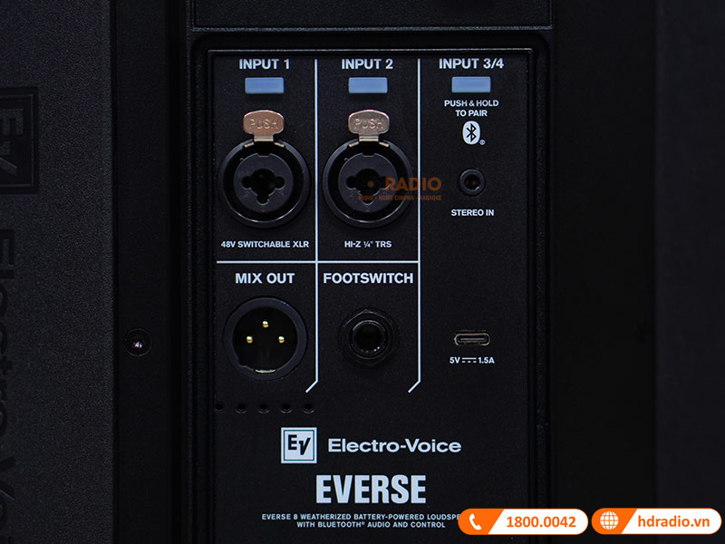 Loa Electrovoice Everse 8 cổng cắm