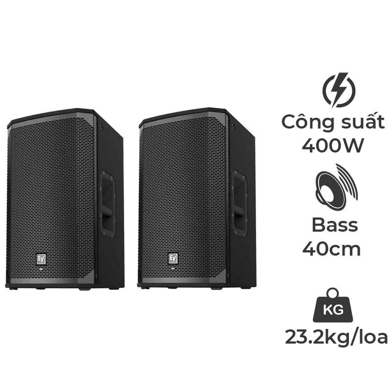 Loa Electro voice EKX15 SAB, Bass 40cm, Công suất 400W, Nhập Khẩu Đức