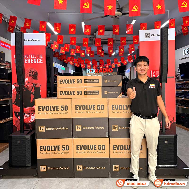 Loa Electro voice Evolve 50, công suất 1000W, AUX, Bluetooth (Loa Column Array)-2