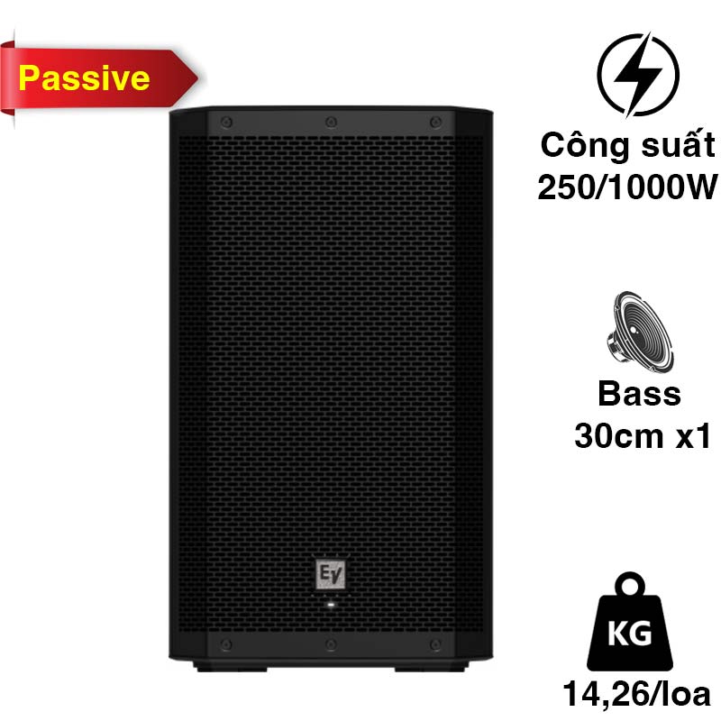 Loa Electro voice ZLX12G2, Bass 30cm, Công suất 250W