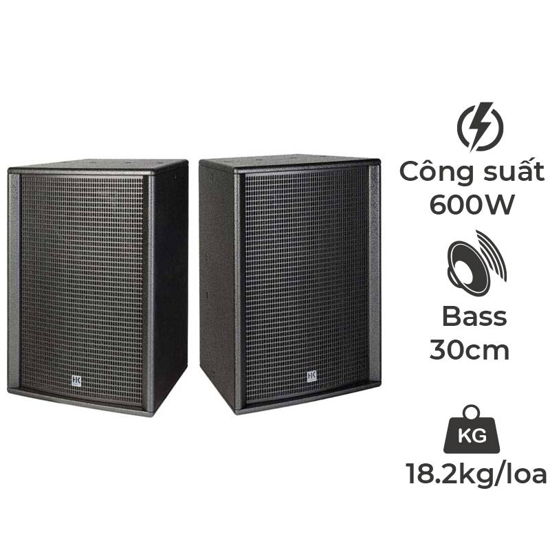 Loa HK Audio KP12, Bass 30cm, 600W