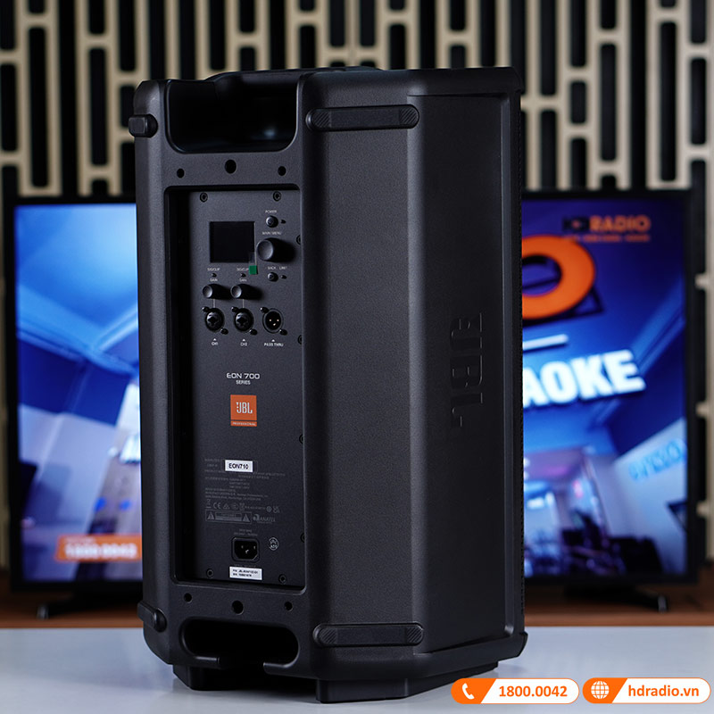 Loa JBL Eon 710 Chính Hãng, Bass 25 cm, Công Suất (1300W Peak, 650W RMS), Mixer 3 kênh, LCD, Bluetooth, XLR-4