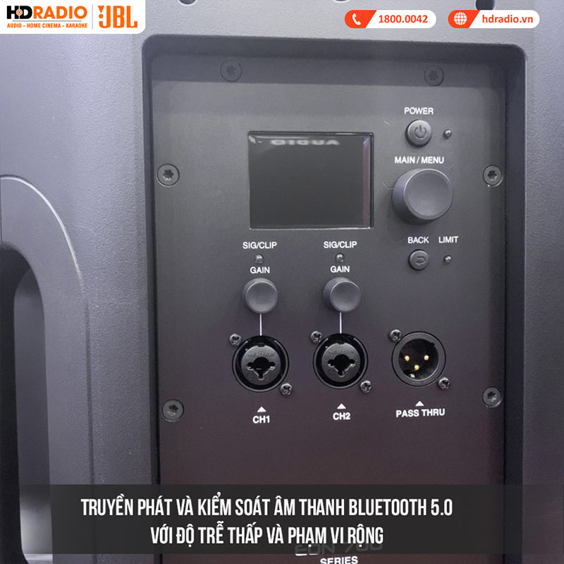 Loa JBL Eon 712, Bass 30 cm, Công suất (1300W Peak, 650W RMS), Mixer 3 kênh, Mixer 3 kênh, LCD, Bluetooth, XLR-22