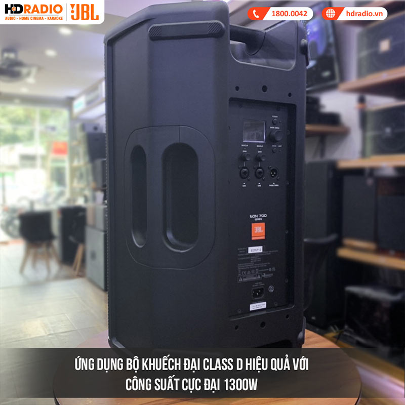 Loa JBL Eon 712, Bass 30 cm, Công suất (1300W Peak, 650W RMS), Mixer 3 kênh, Mixer 3 kênh, LCD, Bluetooth, XLR-17