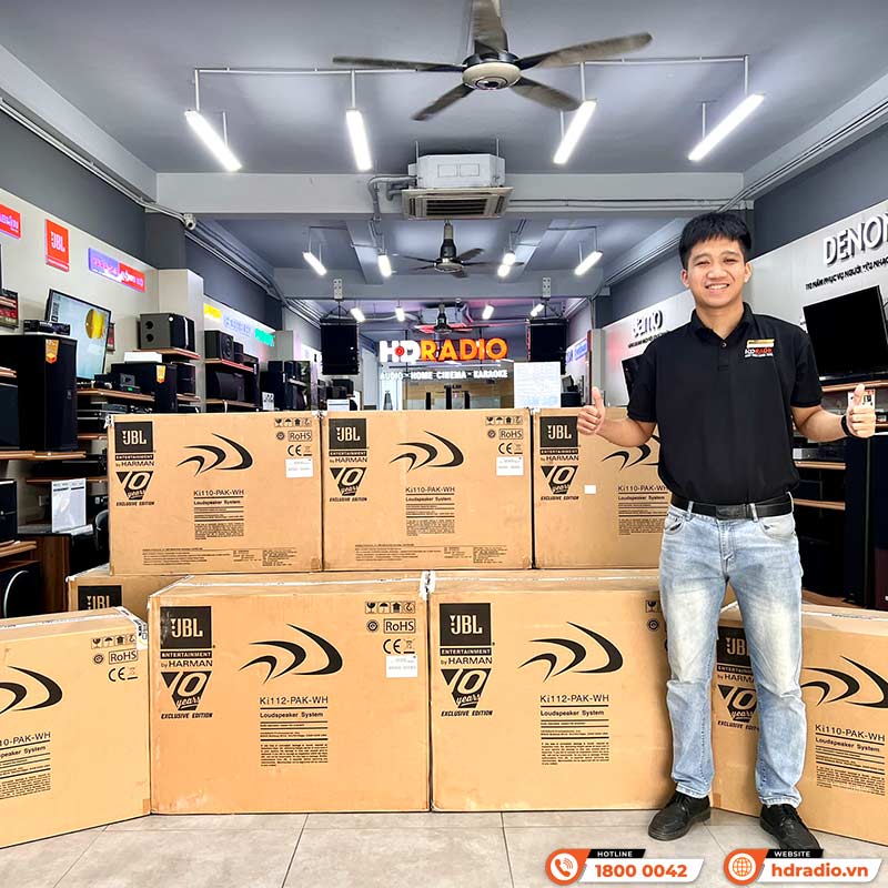 Loa JBL Ki110 Gold Edition, Bass 25cm, Công suất 150W, 89dB, 8 Ohms, 65Hz - 16kHz-10