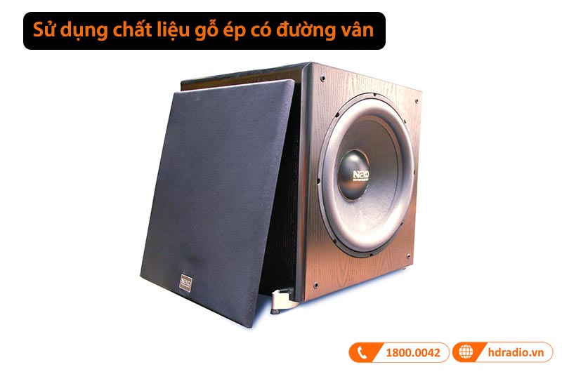 sử dụng chất liệu gỗ ép có đường vân gỗ
