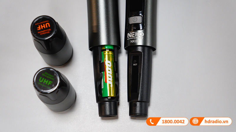 anh thuc te pin micro loa di dong neko nk02