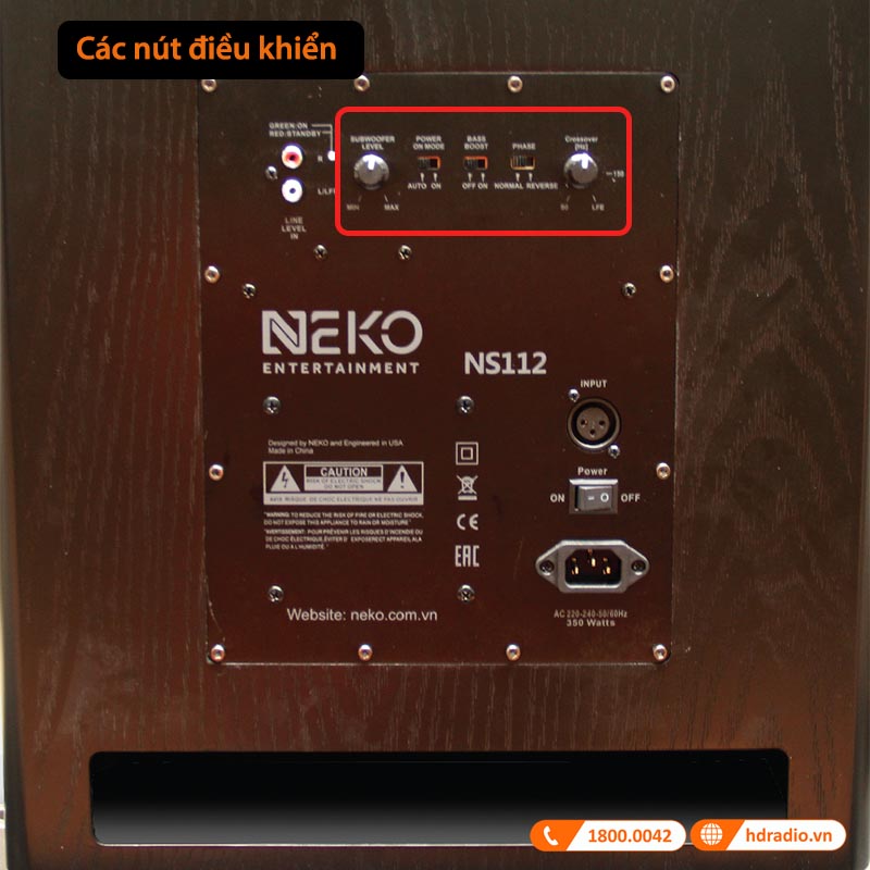 Các nút hiệu chỉnh